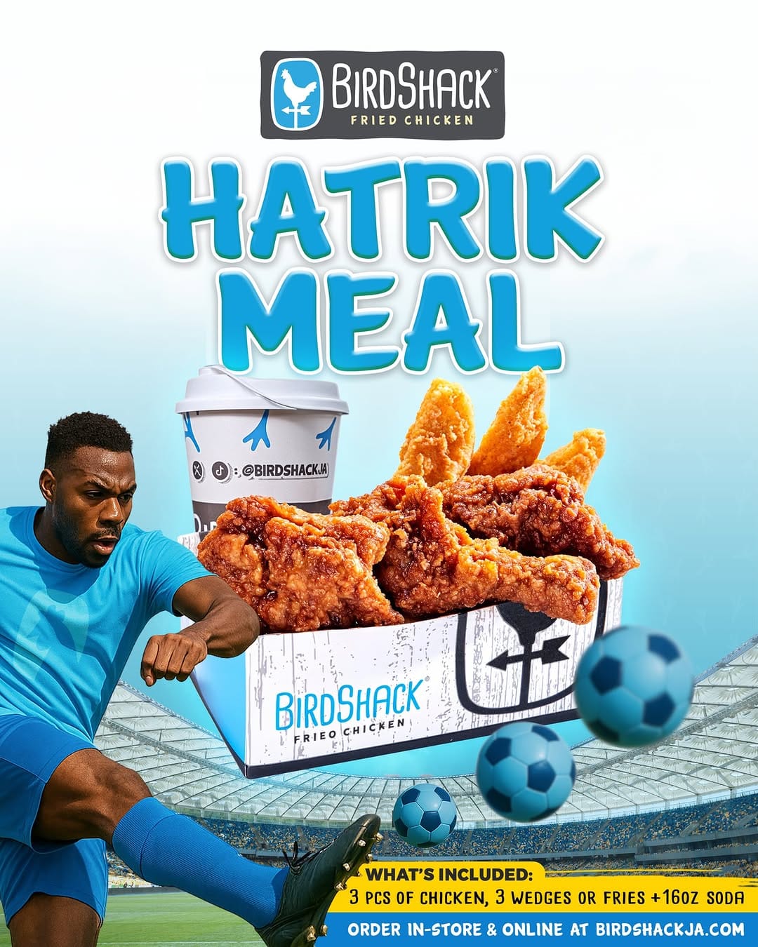 Post 1 by BirdShack Fried Chicken Ja on Instagram (image)