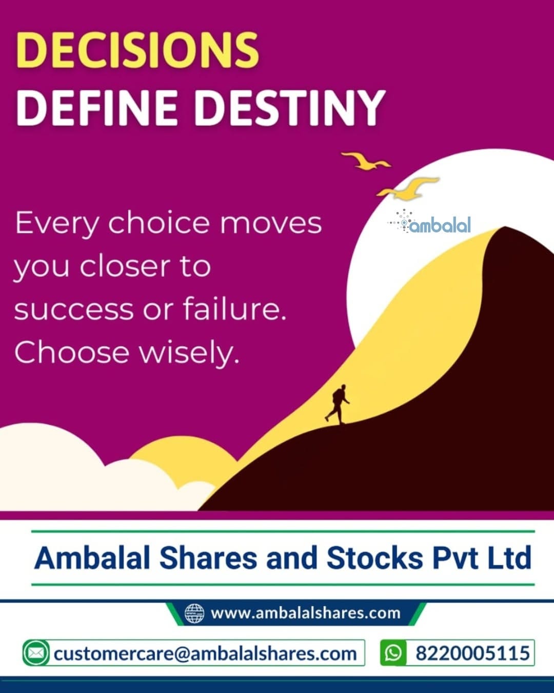 Post 10 by Ambalal Shares & Stocks Pvt. Ltd. on Instagram (image)