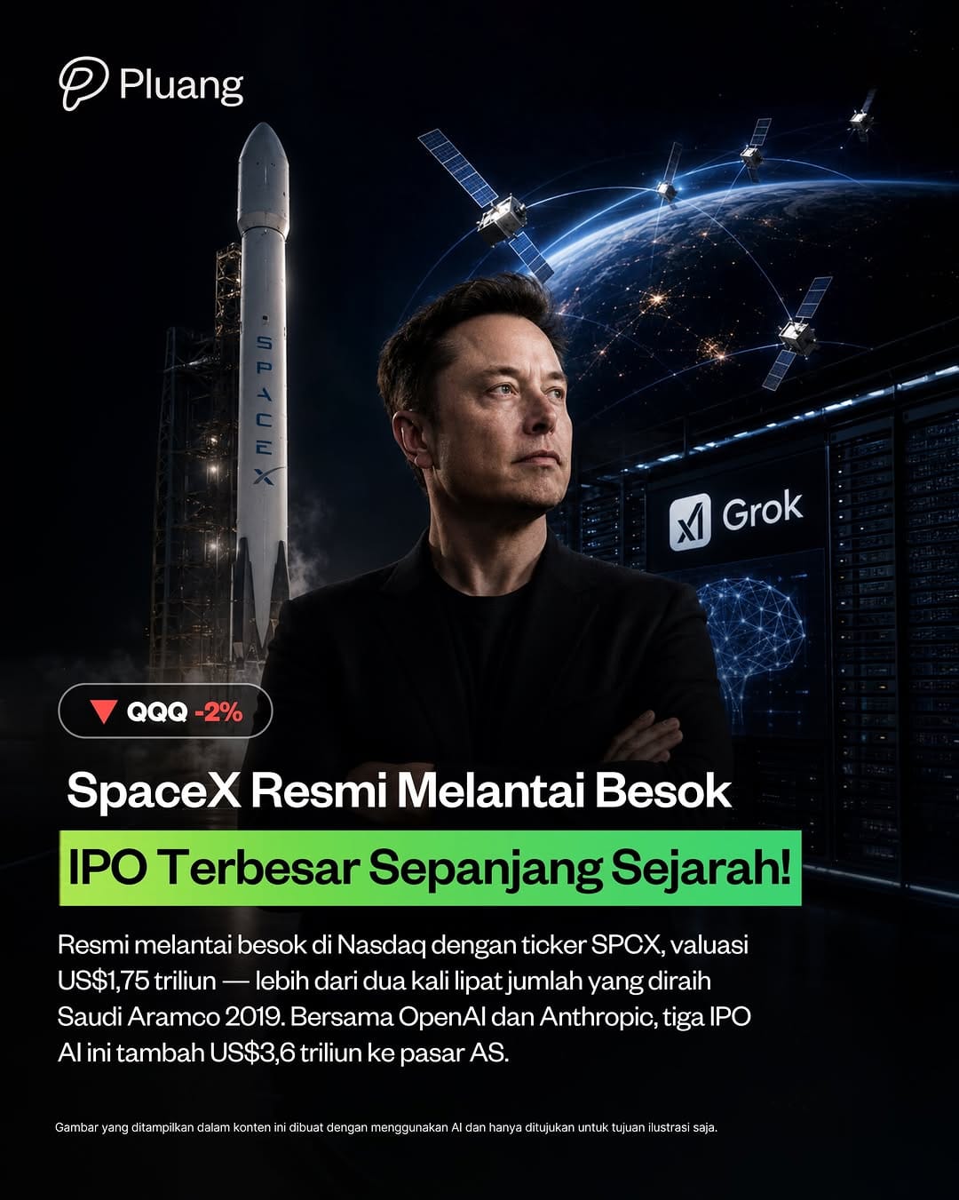 Post 10 by Pluang - Aplikasi Saham, Crypto, Emas dan Reksa Dana on Instagram (carousel)