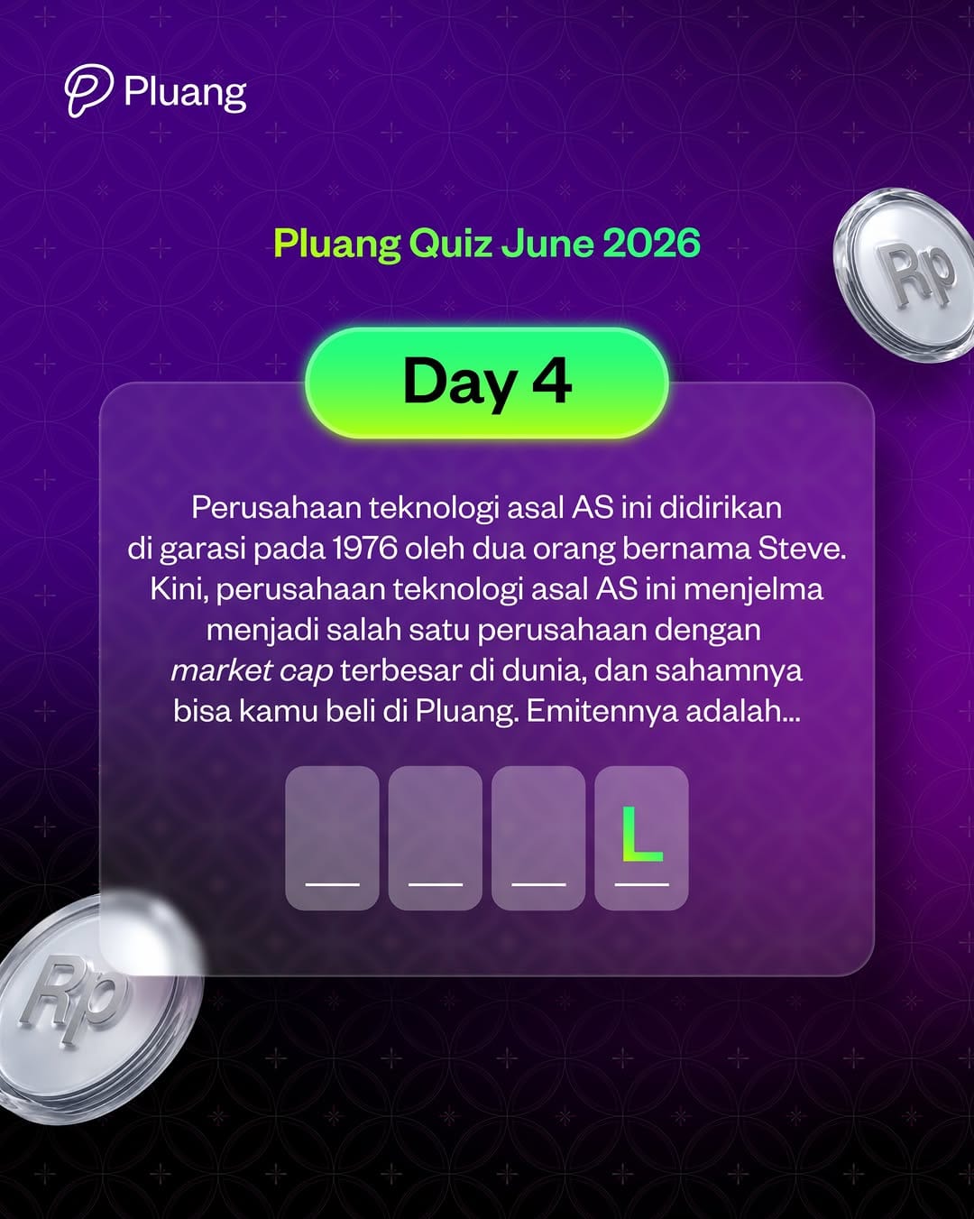 Post 8 by Pluang - Aplikasi Saham, Crypto, Emas dan Reksa Dana on Instagram (image)