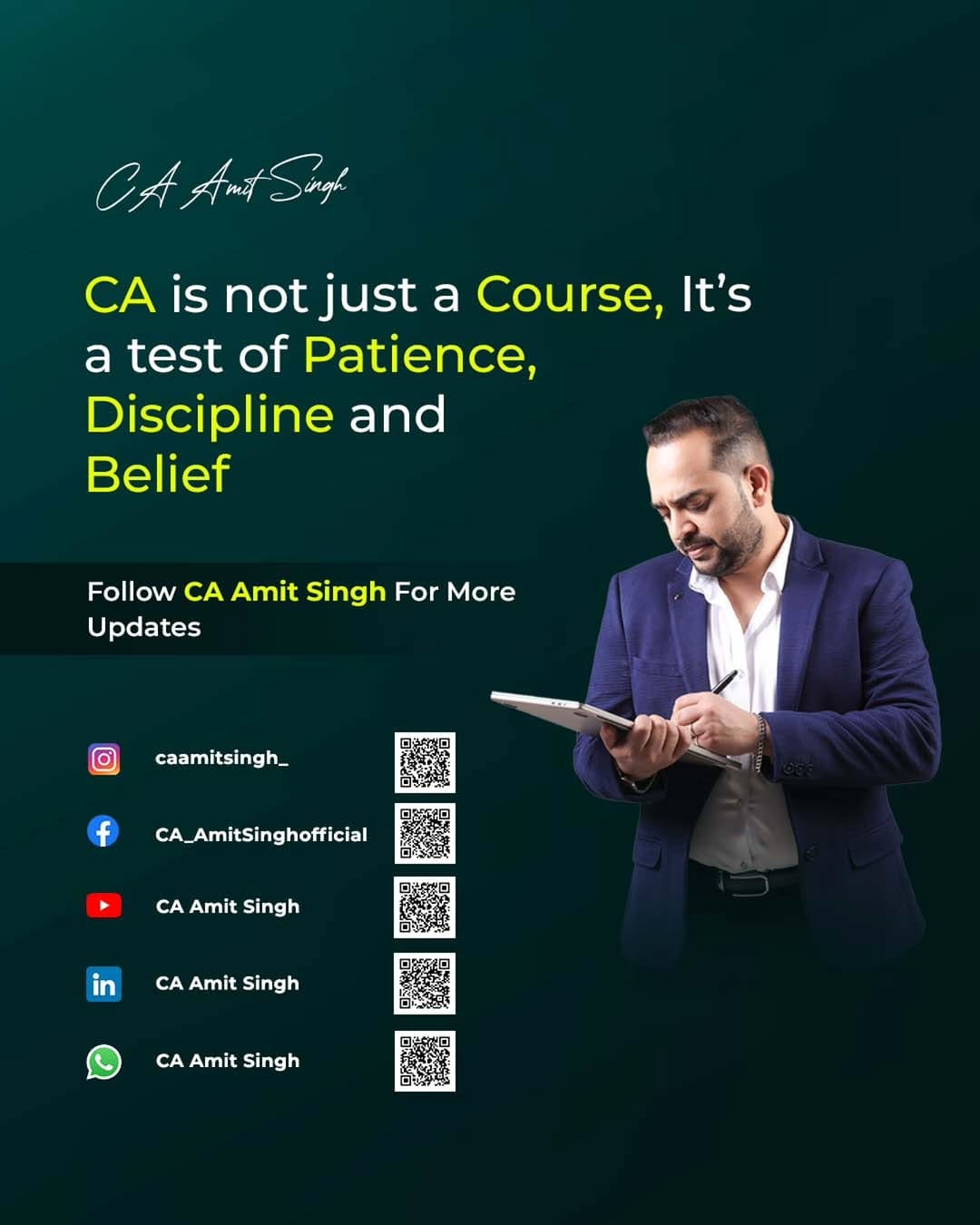 Post 5 by CA Amit Singh on Instagram (image)