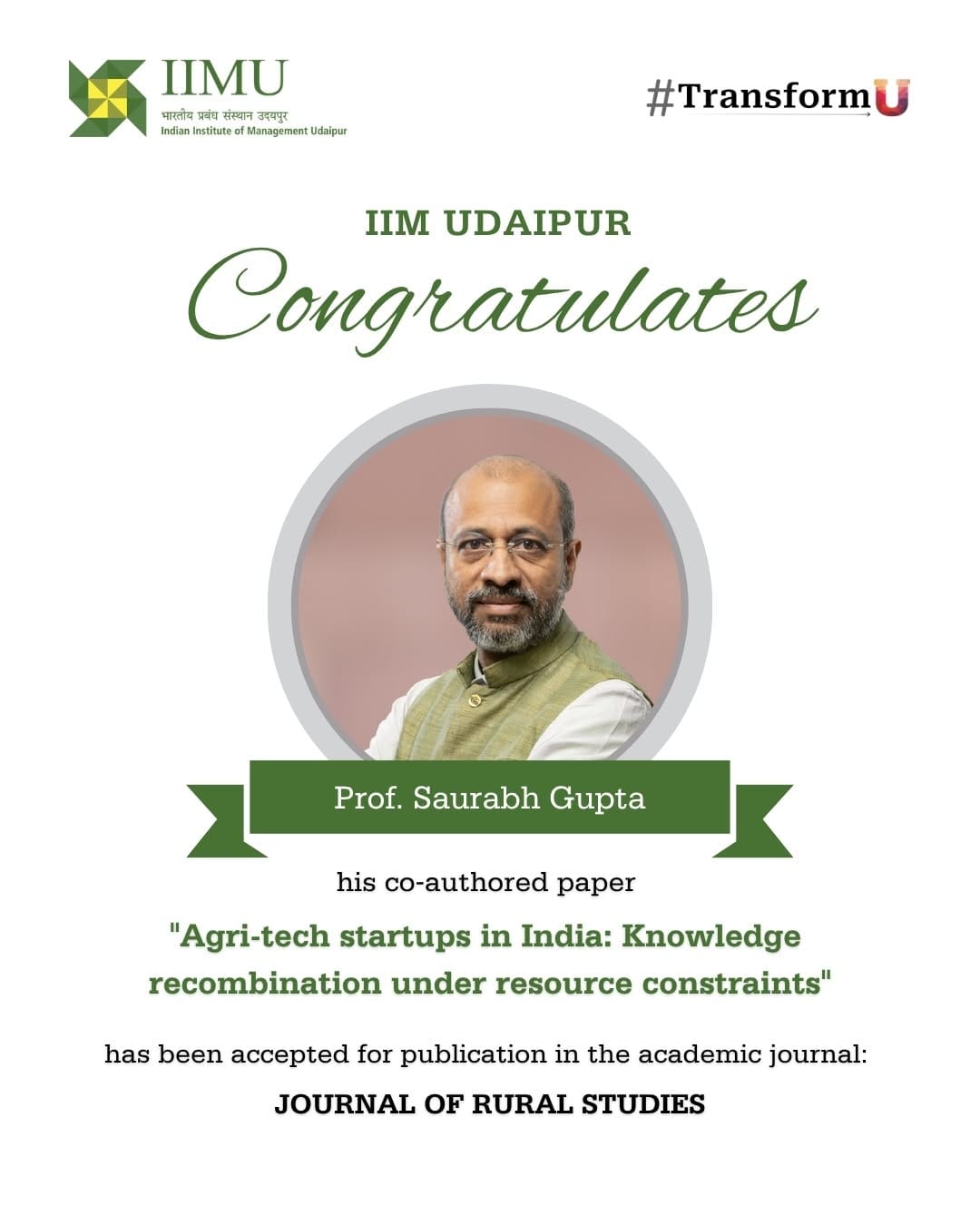 Post 2 by IIM Udaipur on Instagram (image)
