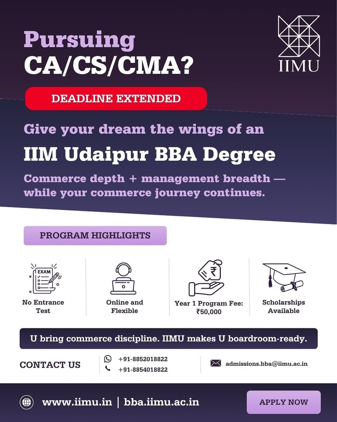 Post 4 by IIM Udaipur on Instagram (image)