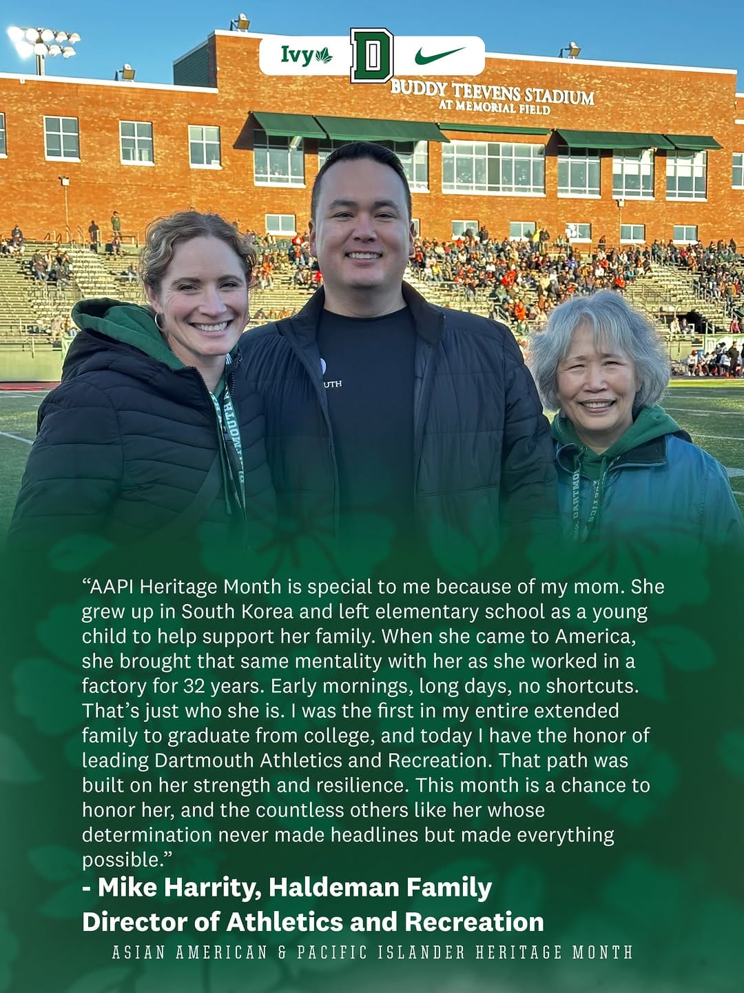 Post 10 by Dartmouth Sports on Instagram (carousel)