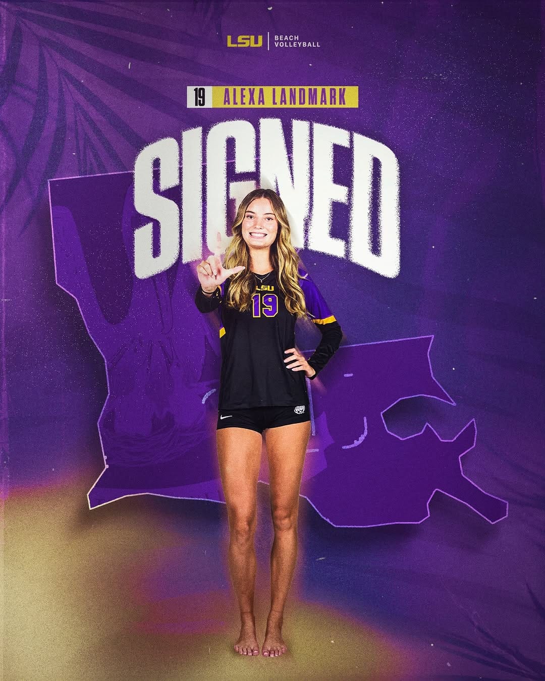 Post 8 by LSU Beach Volleyball on Instagram (carousel)