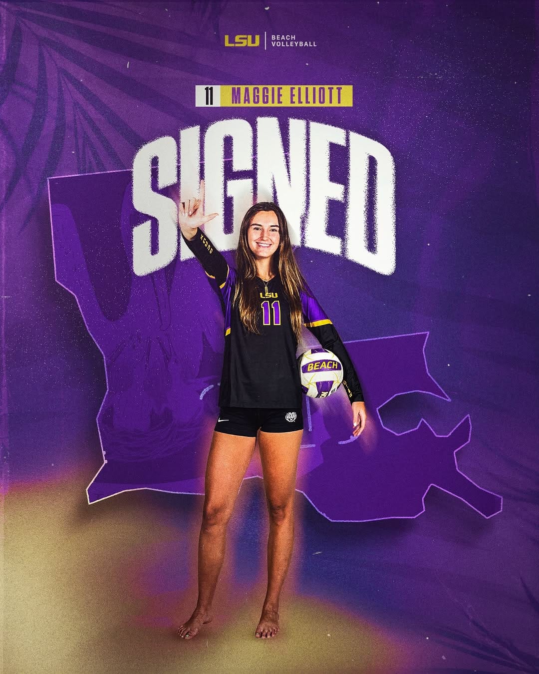Post 4 by LSU Beach Volleyball on Instagram (carousel)