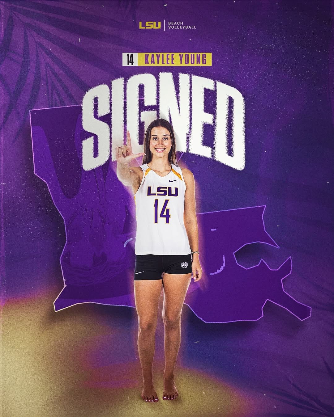 Post 7 by LSU Beach Volleyball on Instagram (carousel)