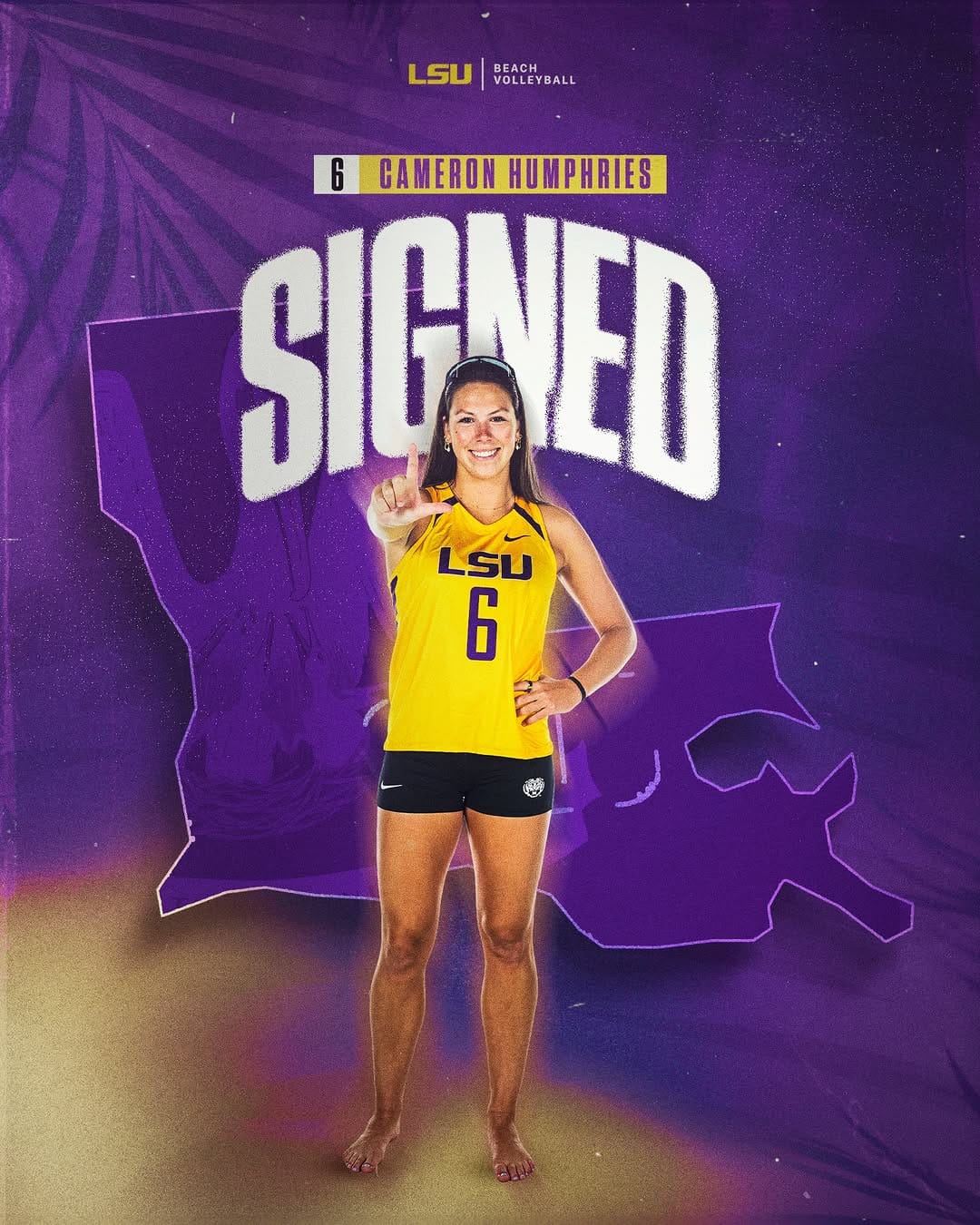 Post 5 by LSU Beach Volleyball on Instagram (carousel)