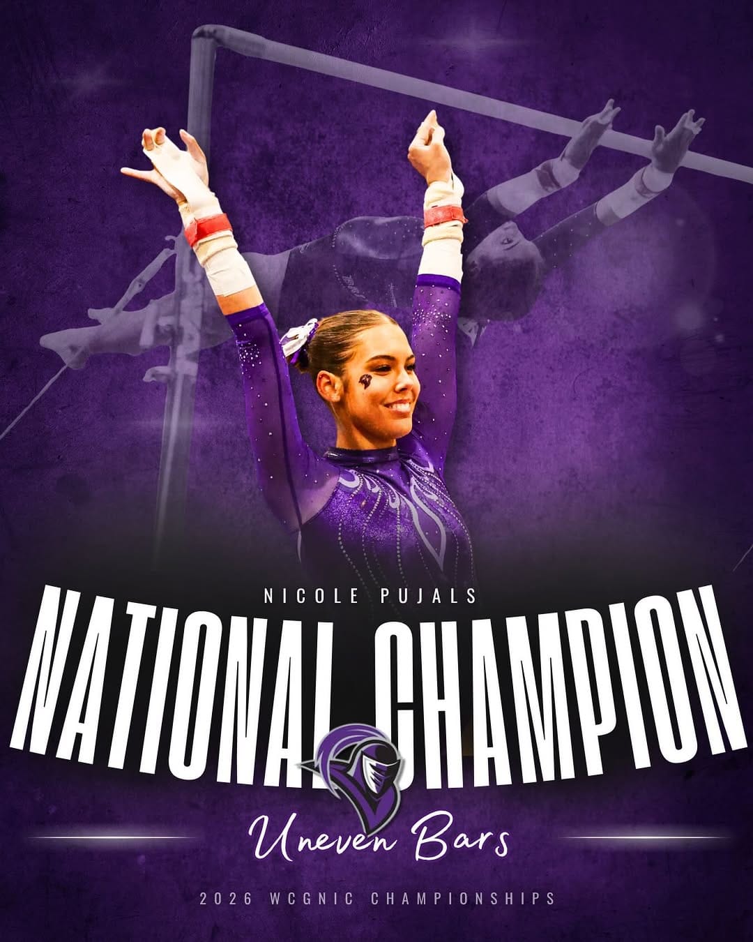 Post 9 by University of Bridgeport Gymnastics on Instagram (image)