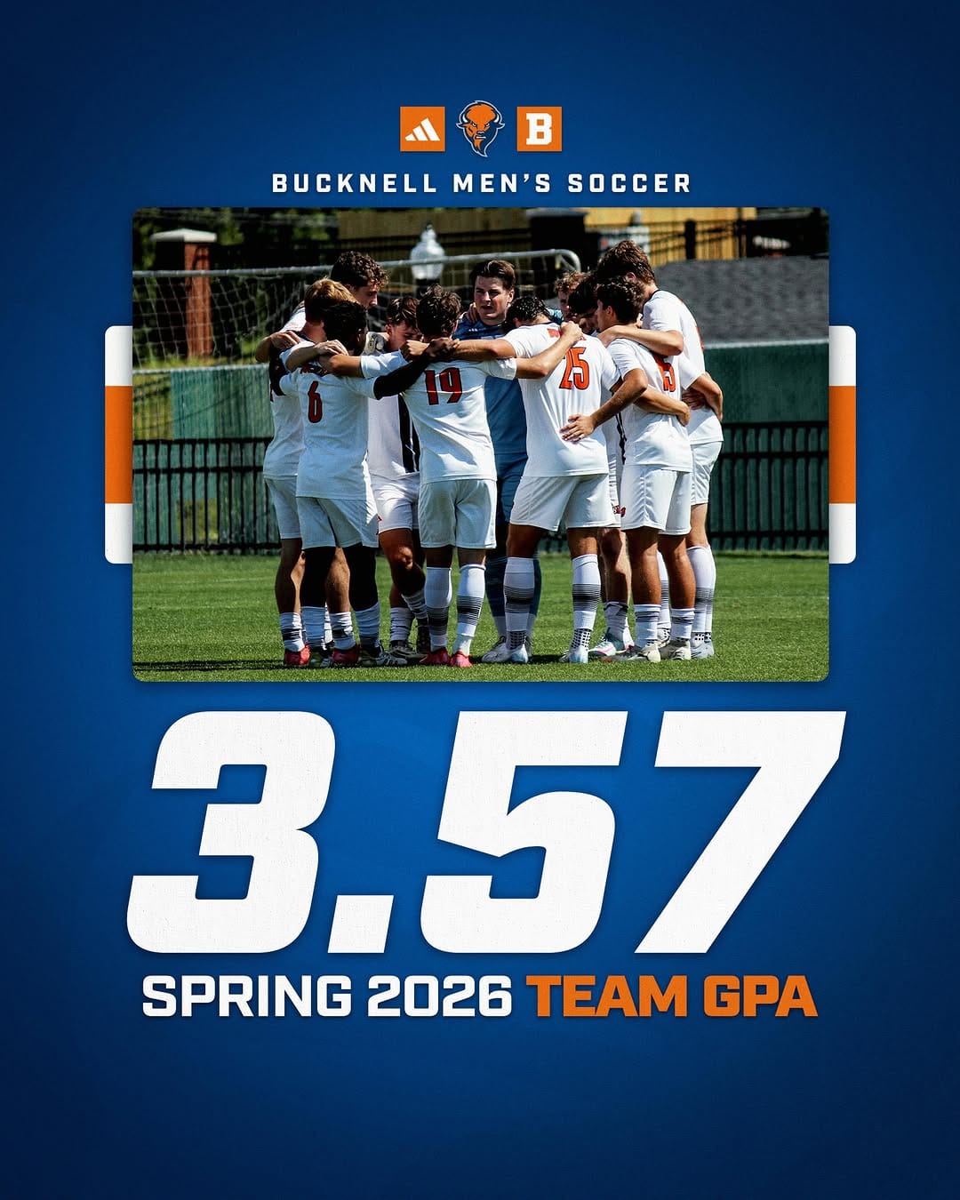 Post 3 by Bucknell Men’s Soccer on Instagram (image)
