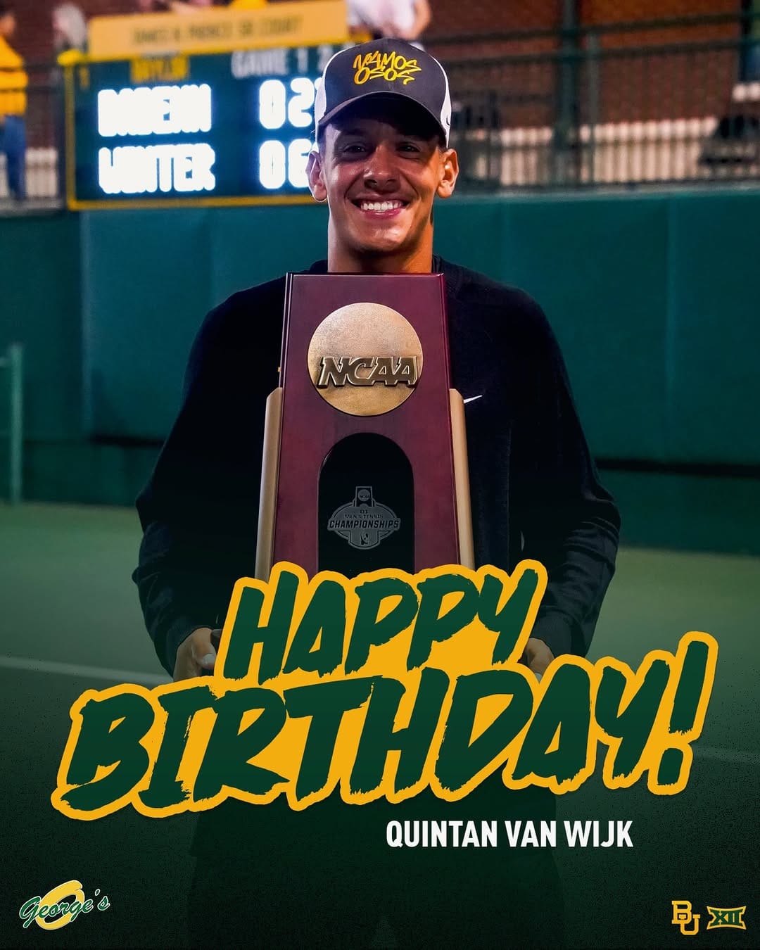 Post 1 by Baylor Men's Tennis on Instagram (image)