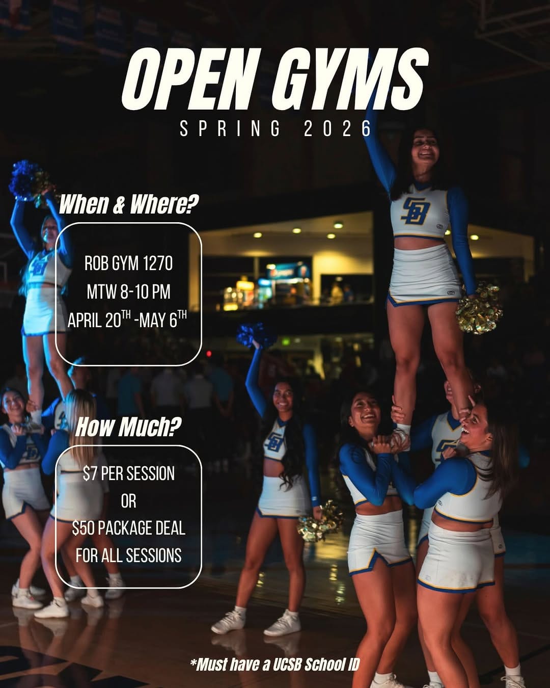 Post 10 by UC Santa Barbara Cheerleading on Instagram (image)