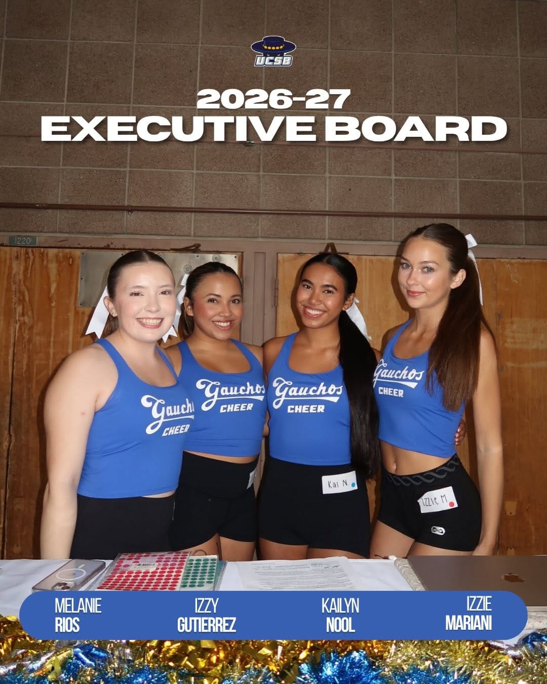 Post 3 by UC Santa Barbara Cheerleading on Instagram (carousel)