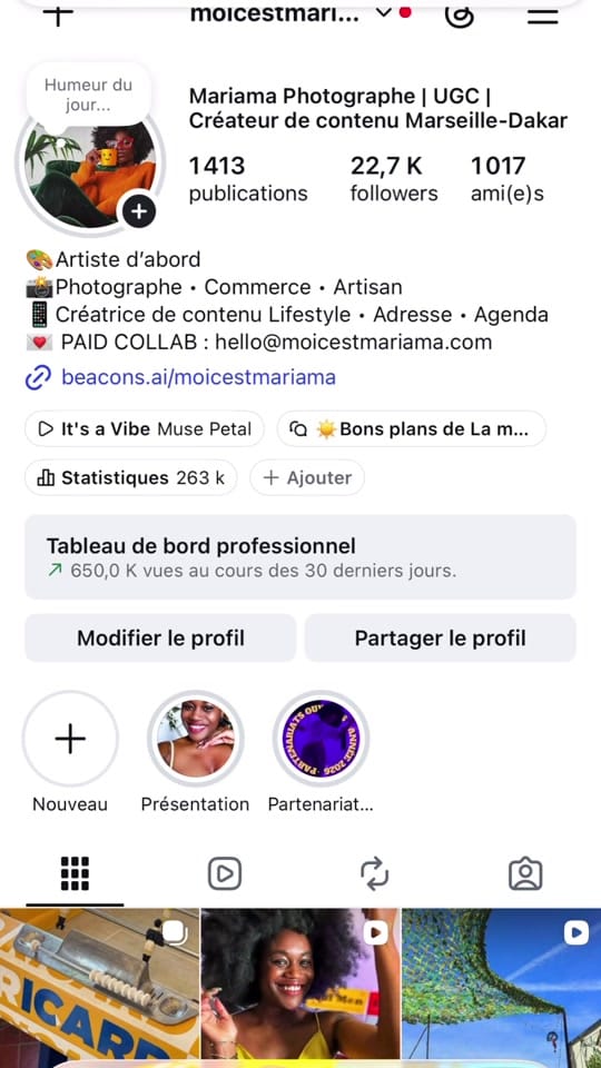 Post 2 by Moi c’est Mariama on TikTok (video)