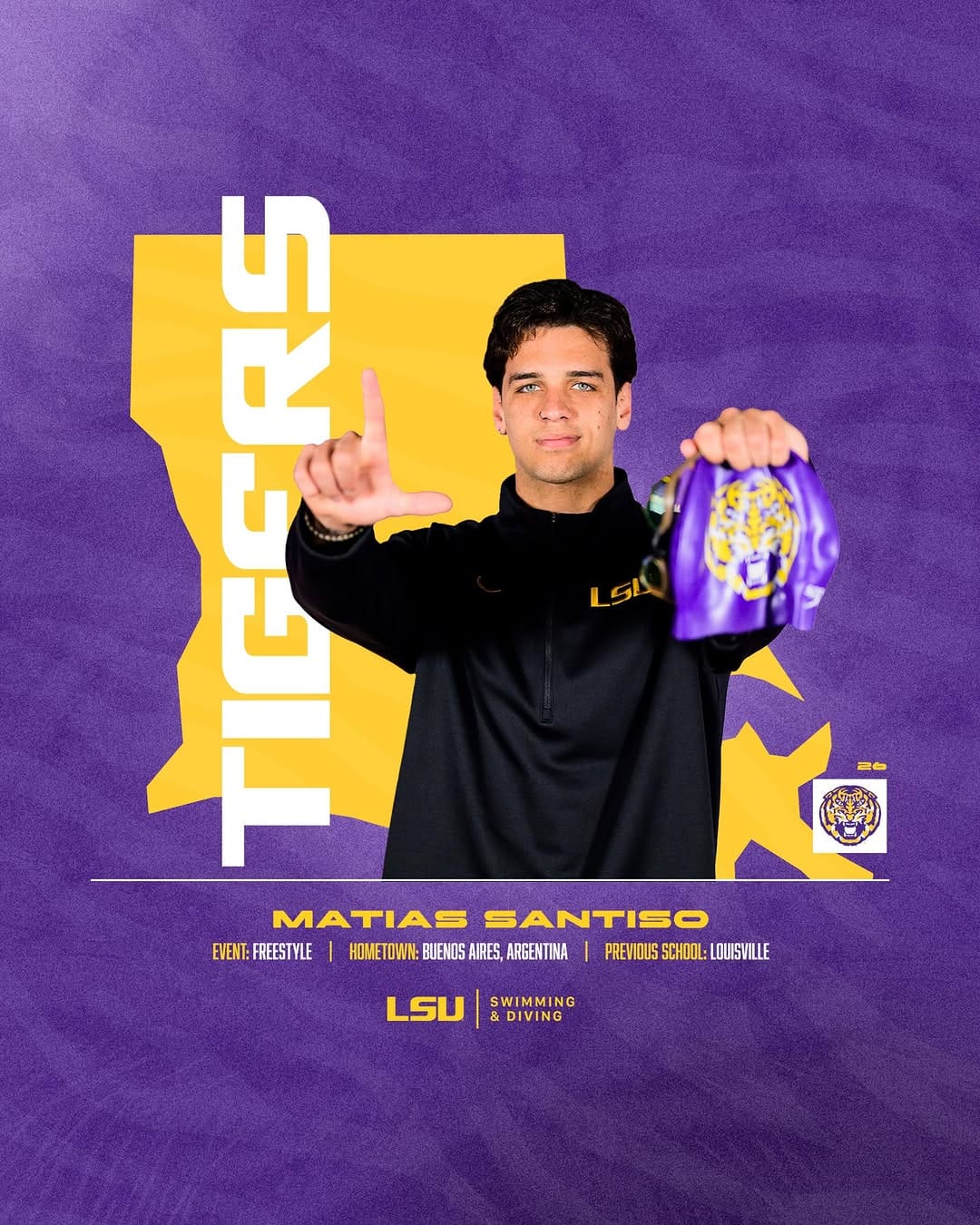Post 10 by LSU Swimming & Diving on Instagram (image)