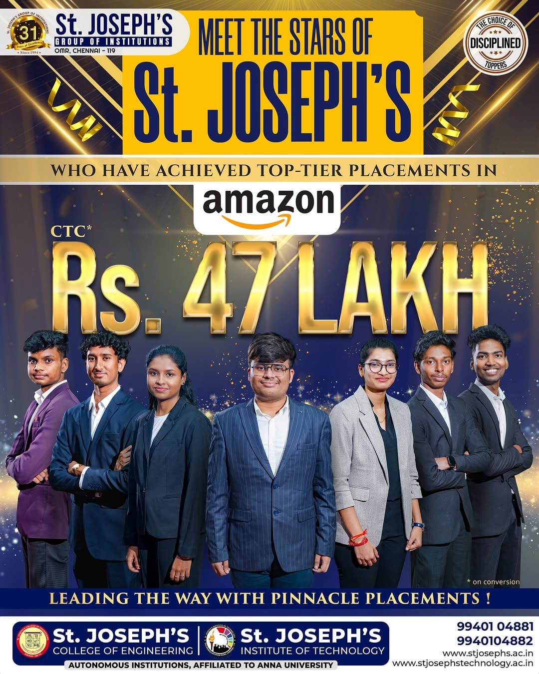 Post 10 by St. Joseph's College of Engineering on Instagram (image)