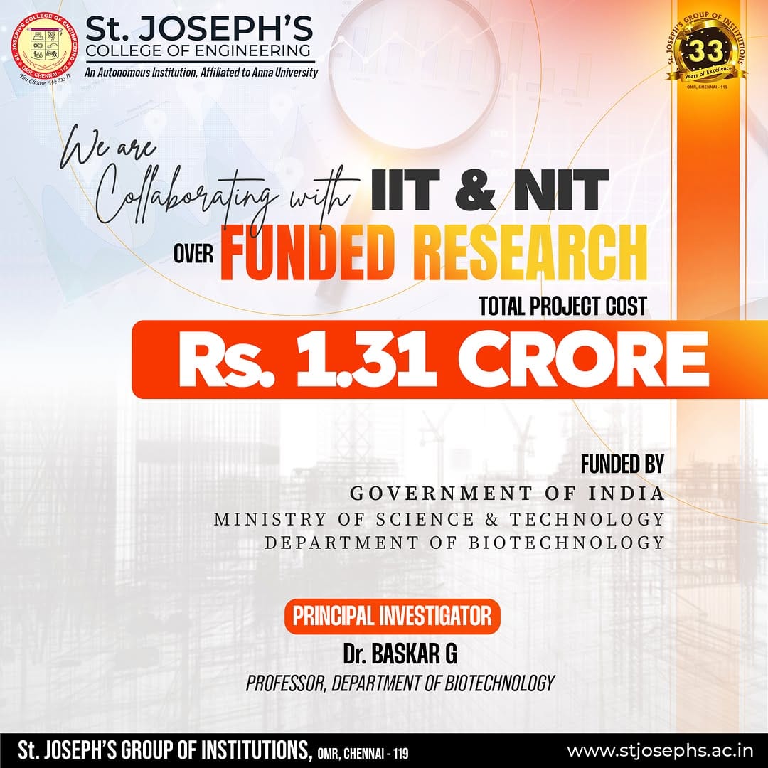 Post 3 by St. Joseph's College of Engineering on Instagram (image)