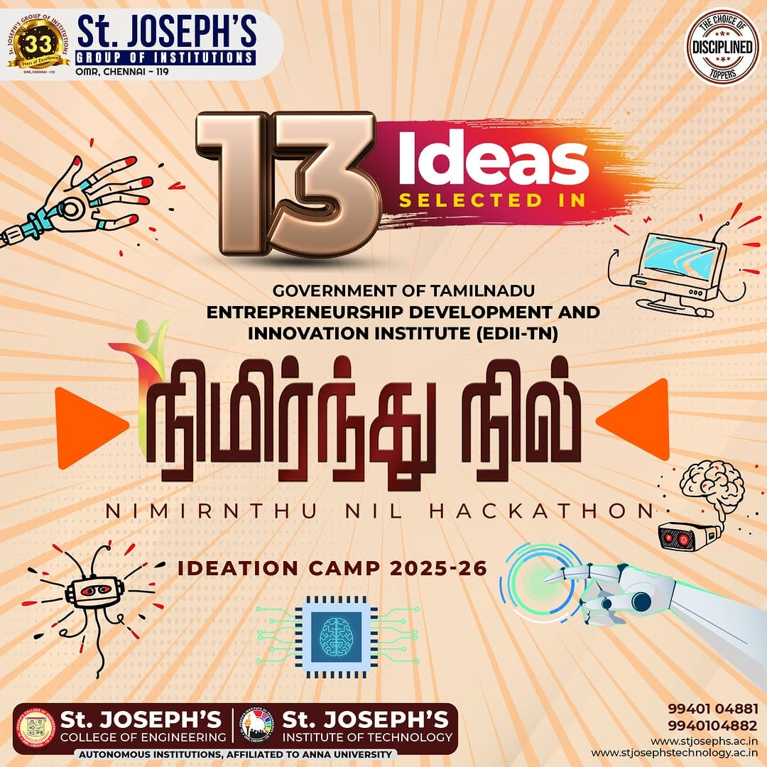 Post 7 by St. Joseph's College of Engineering on Instagram (image)