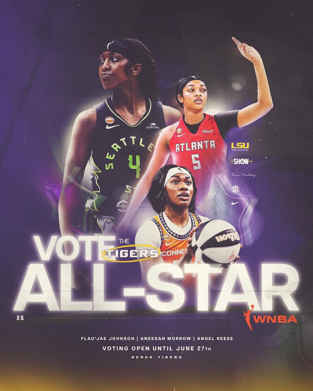 Post 5 by LSU Women's Basketball on Instagram (image)