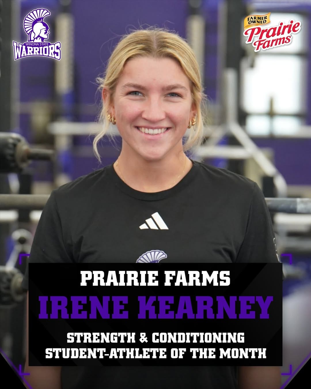 Post 10 by Winona State Gymnastics on Instagram (image)