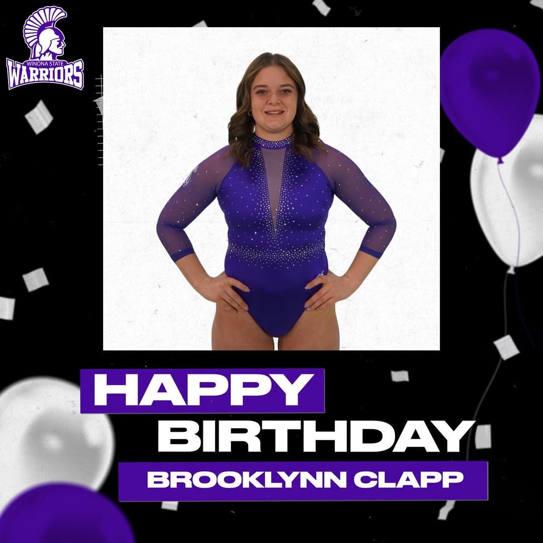 Post 5 by Winona State Gymnastics on Instagram (image)