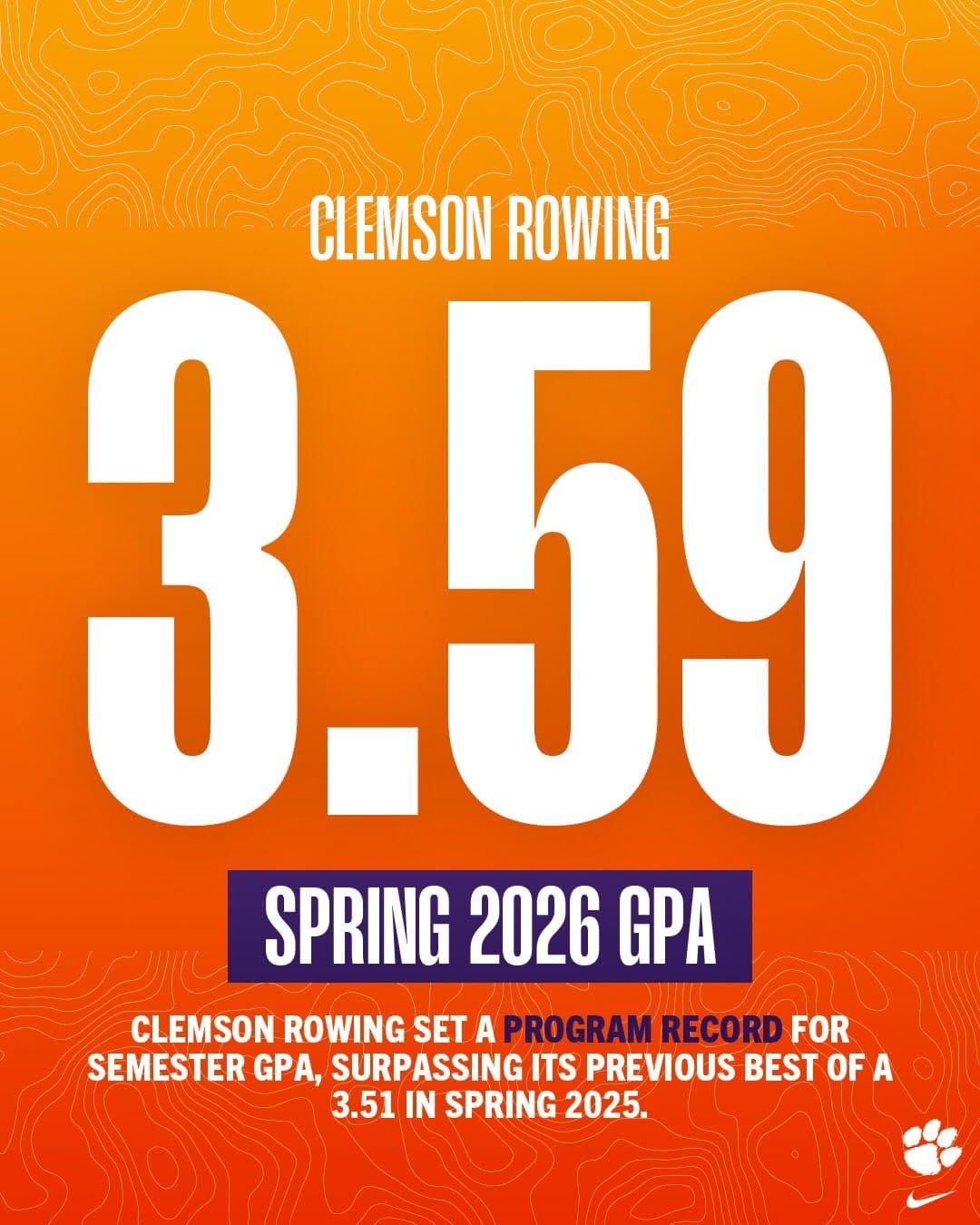 Post 8 by Clemson Rowing on Instagram (carousel)