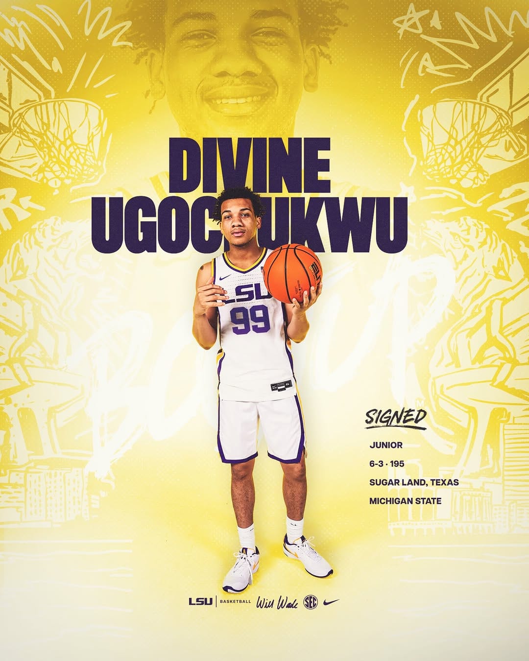 Post 2 by LSU Basketball on Instagram (image)