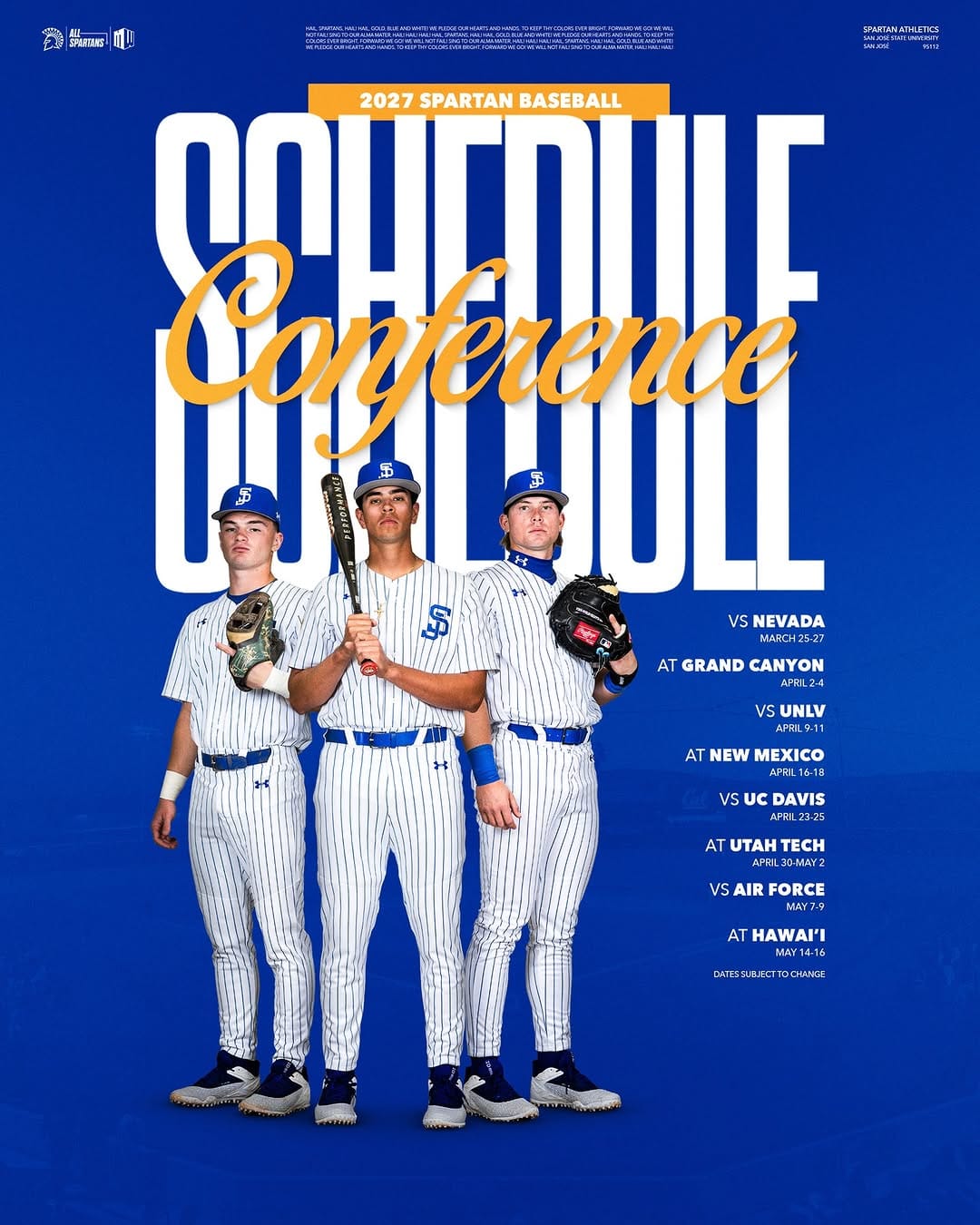 Post 10 by San José State Baseball on Instagram (image)