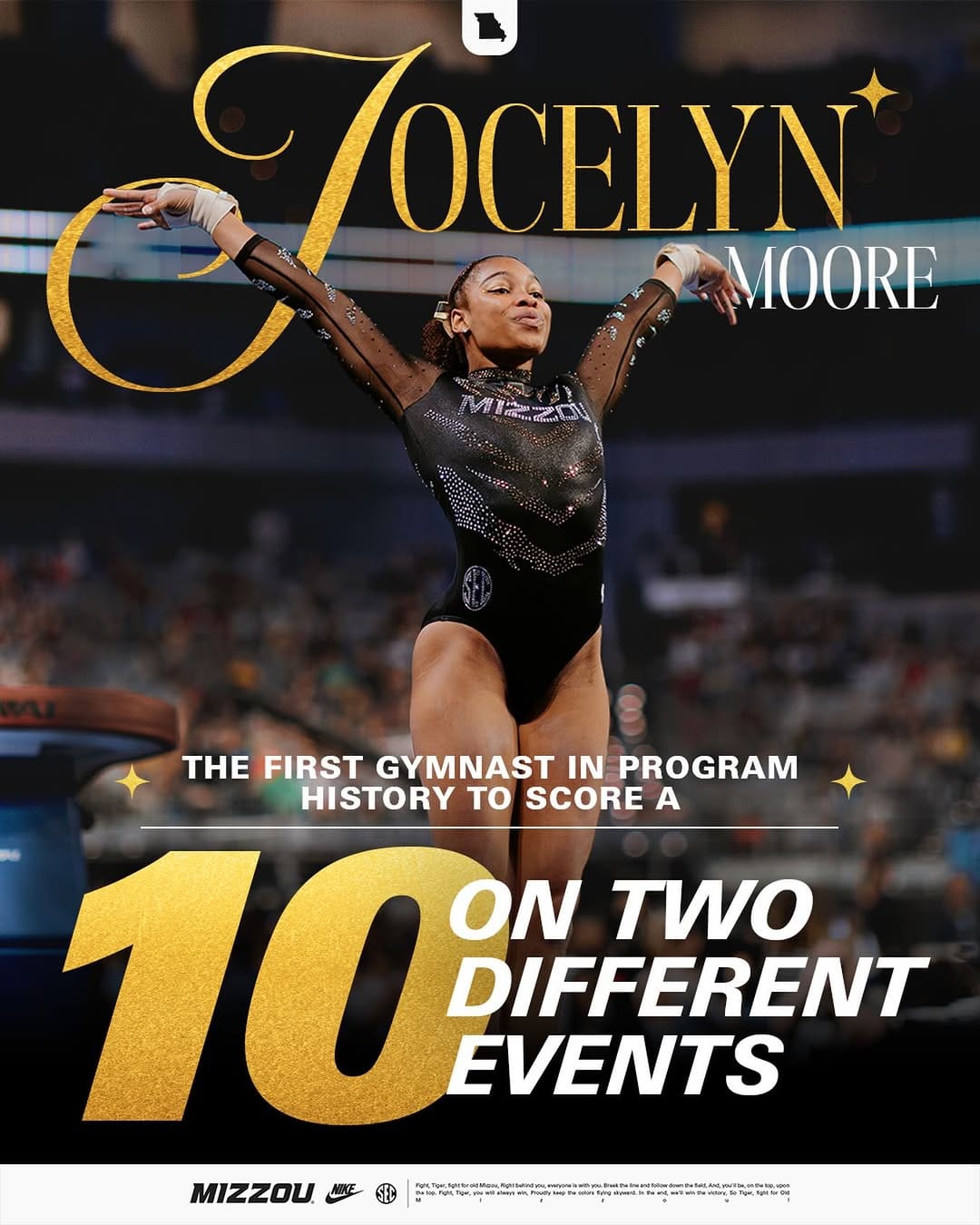 Post 5 by Missouri Gymnastics on Instagram (image)