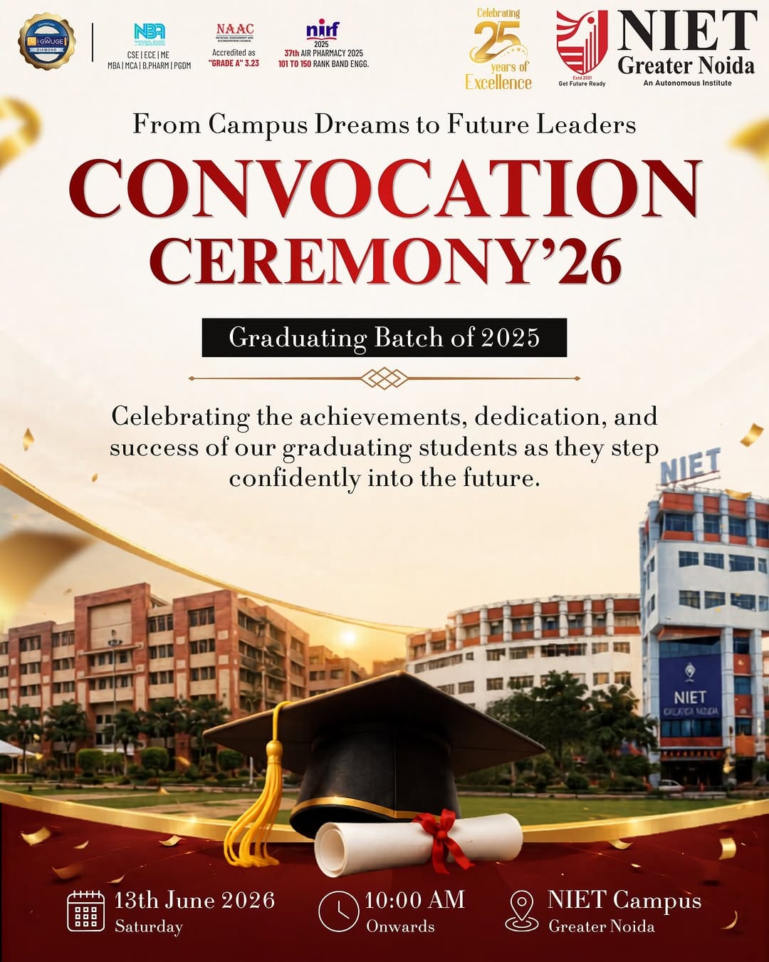 Post 7 by Noida Institute of Engineering and Technology (NIET) on Instagram (image)