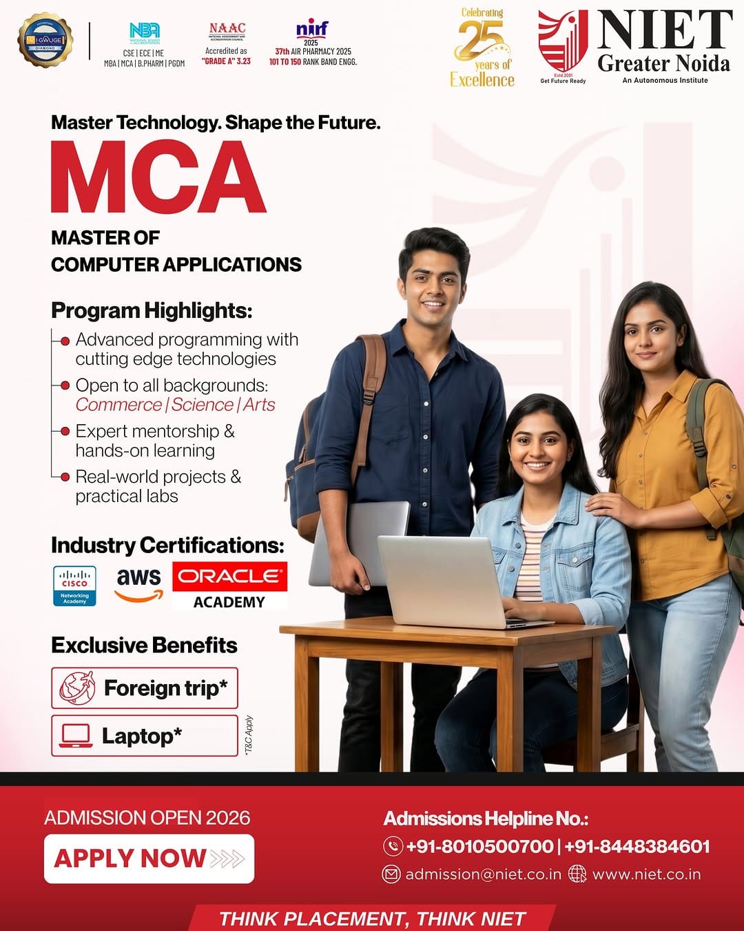 Post 3 by Noida Institute of Engineering and Technology (NIET) on Instagram (image)