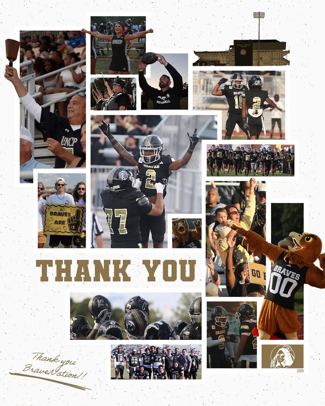 Post 9 by UNCP Football on Instagram (image)
