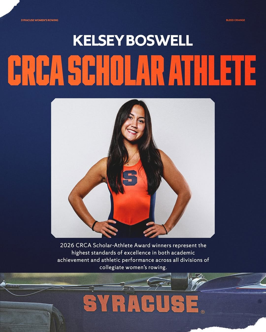 Post 4 by Syracuse Women's Rowing on Instagram (carousel)