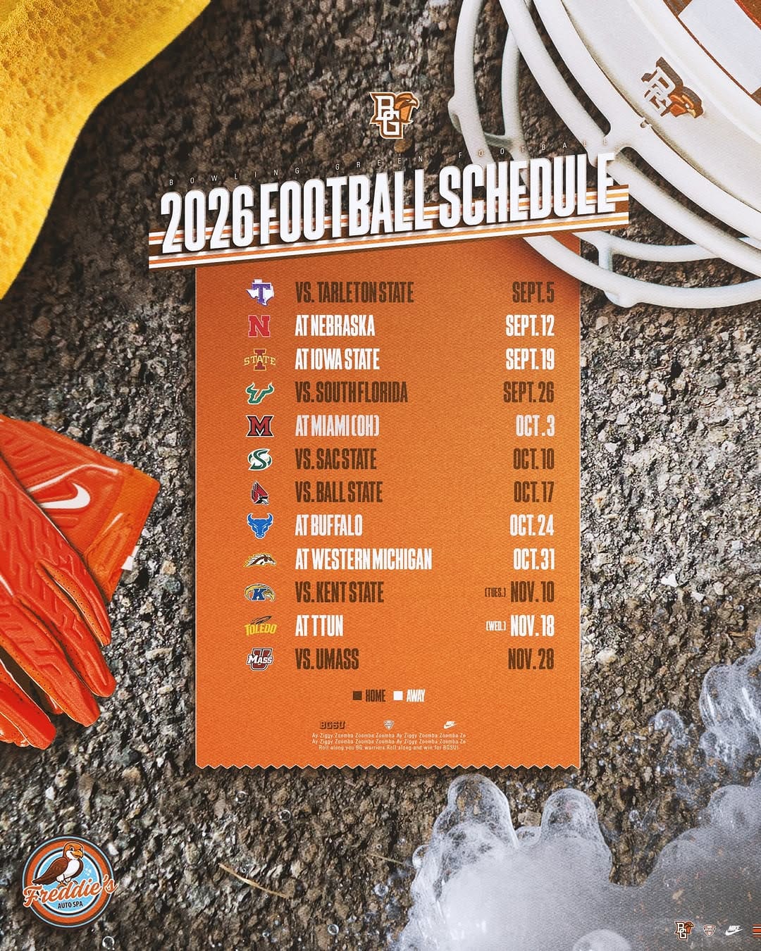 Post 8 by BGSU Football on Instagram (image)