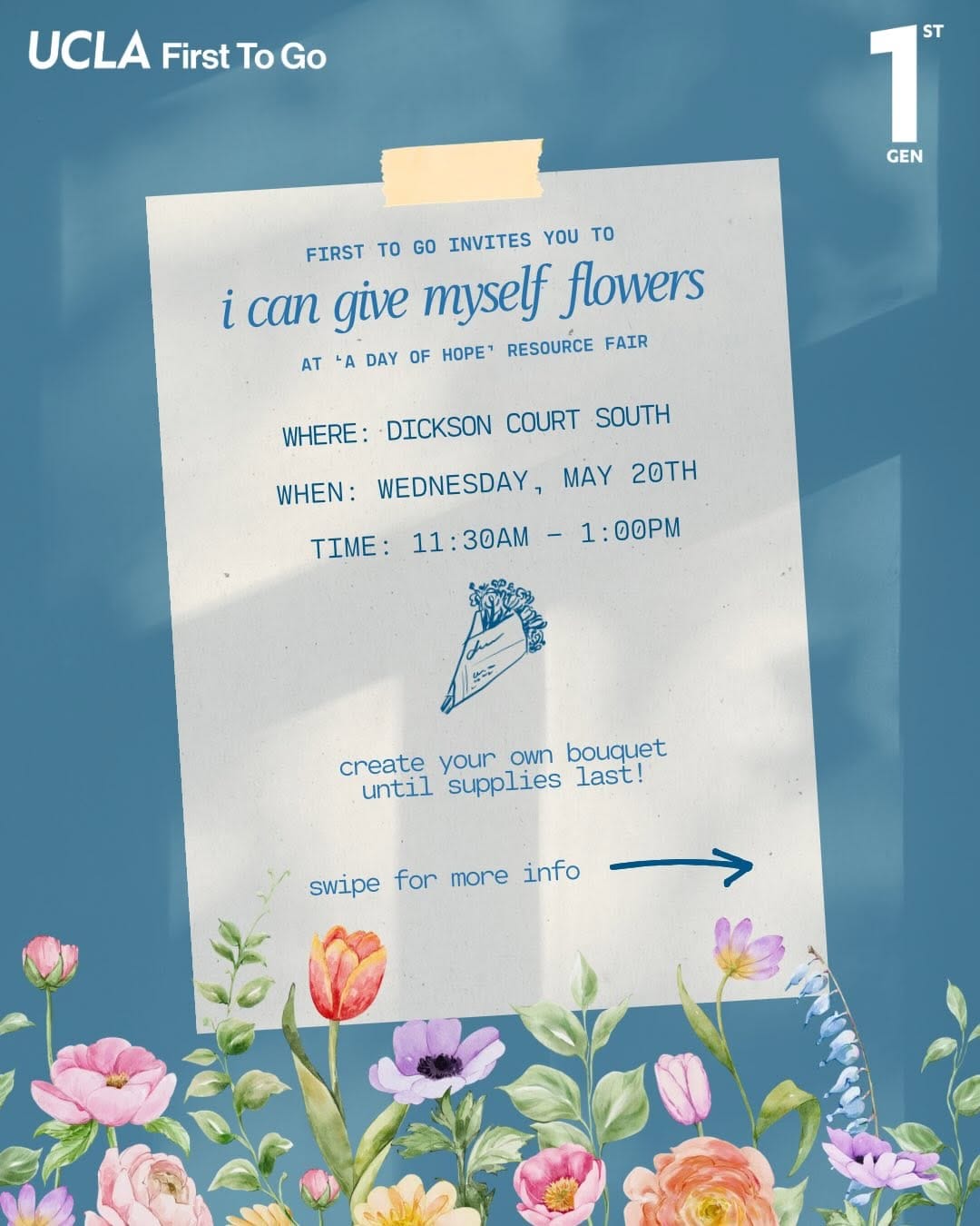 Post 2 by UCLA First To Go on Instagram (carousel)