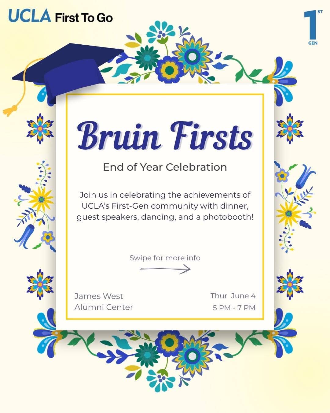 Post 5 by UCLA First To Go on Instagram (carousel)