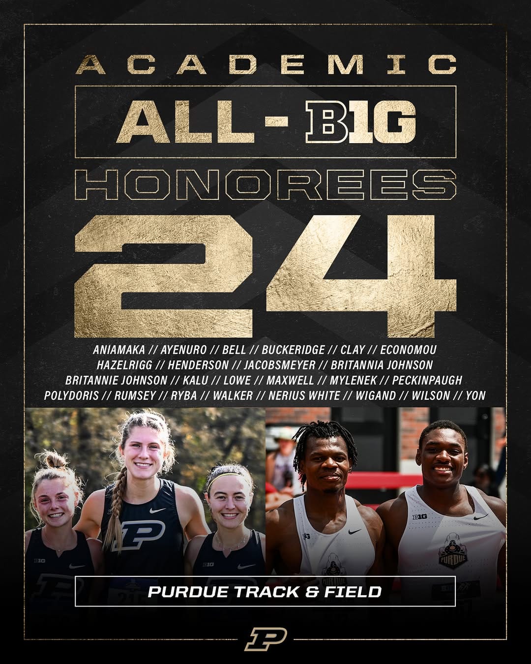 Post 2 by Purdue Track & Field on Instagram (image)
