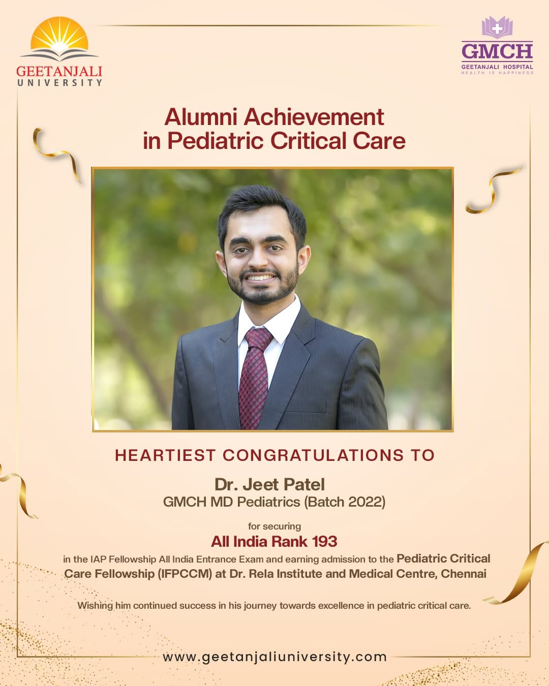Post 3 by Geetanjali University on Instagram (image)