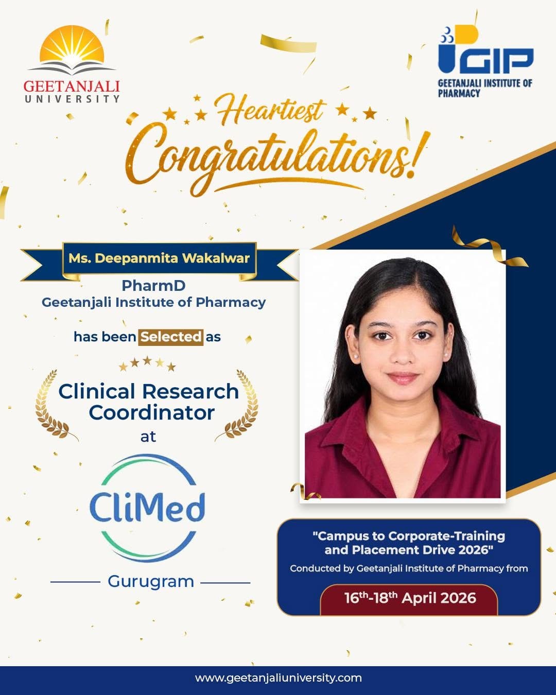 Post 7 by Geetanjali University on Instagram (image)