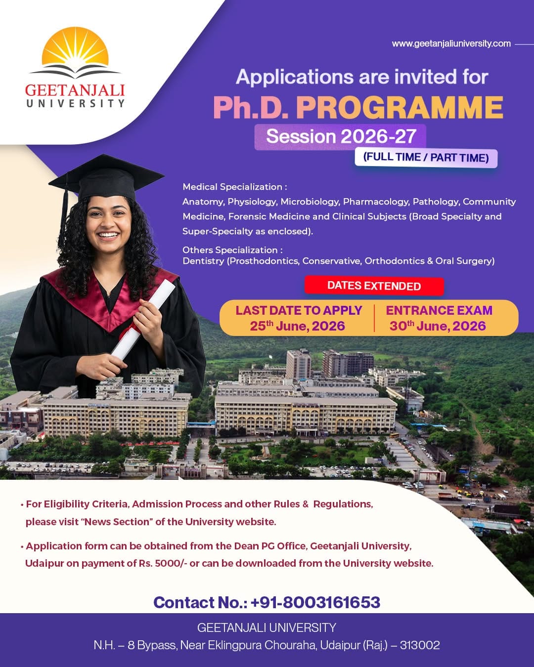 Post 8 by Geetanjali University on Instagram (image)