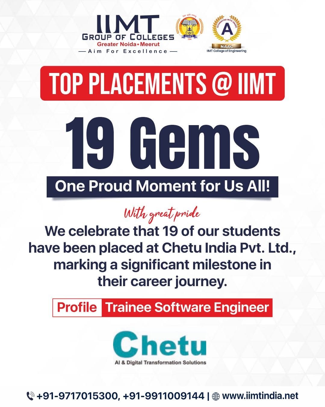 Post 3 by IIMT Group of Colleges on Instagram (image)