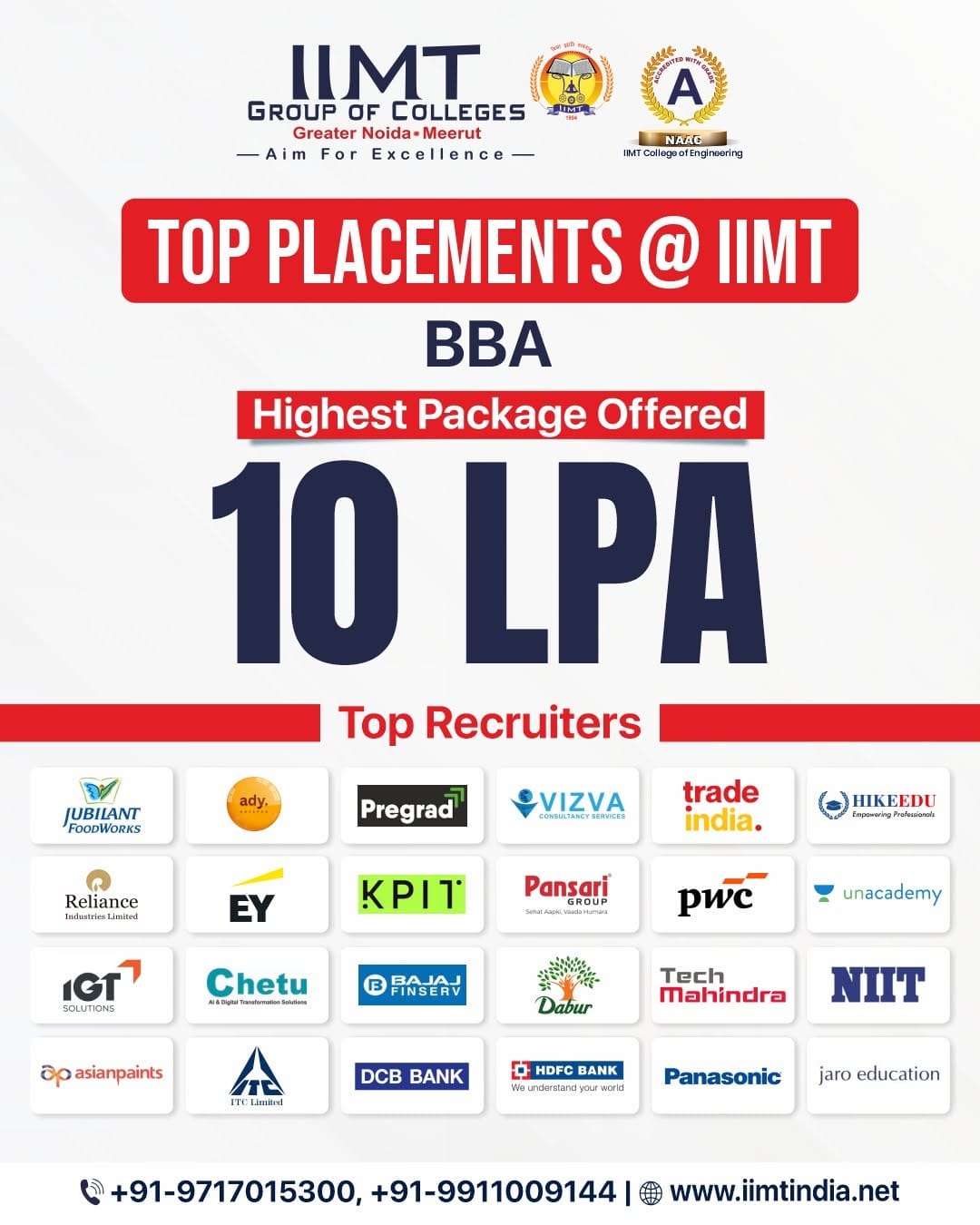 Post 1 by IIMT Group of Colleges on Instagram (image)