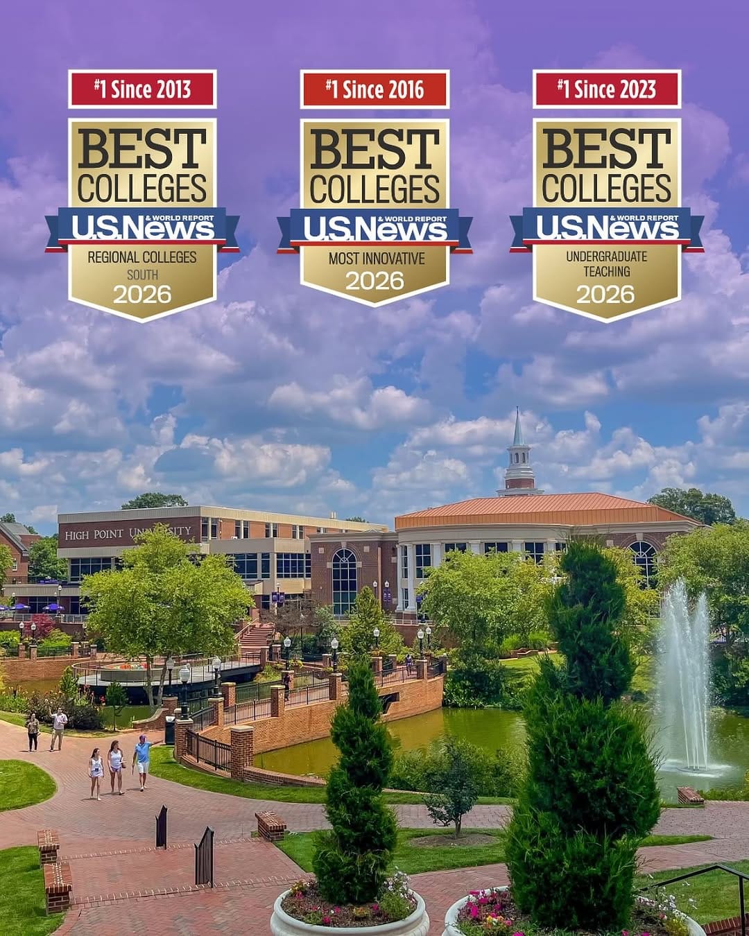 Post 9 by High Point University on Instagram (image)