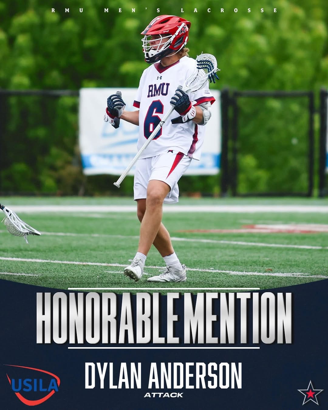 Post 3 by RMU Men's Lacrosse on Instagram (image)