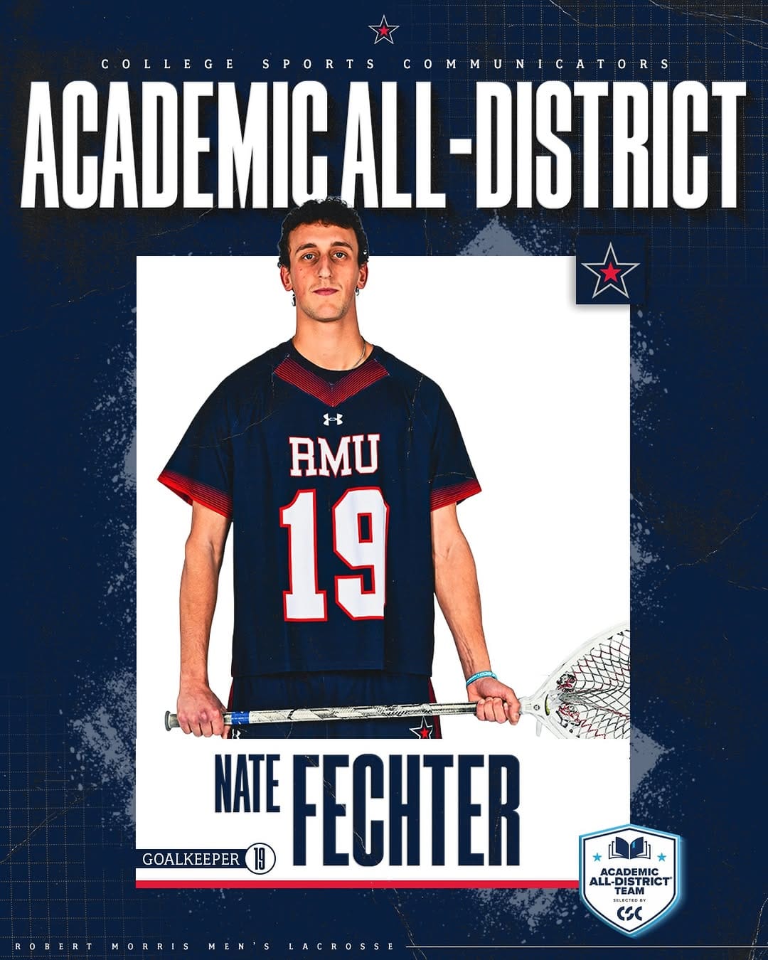 Post 1 by RMU Men's Lacrosse on Instagram (image)