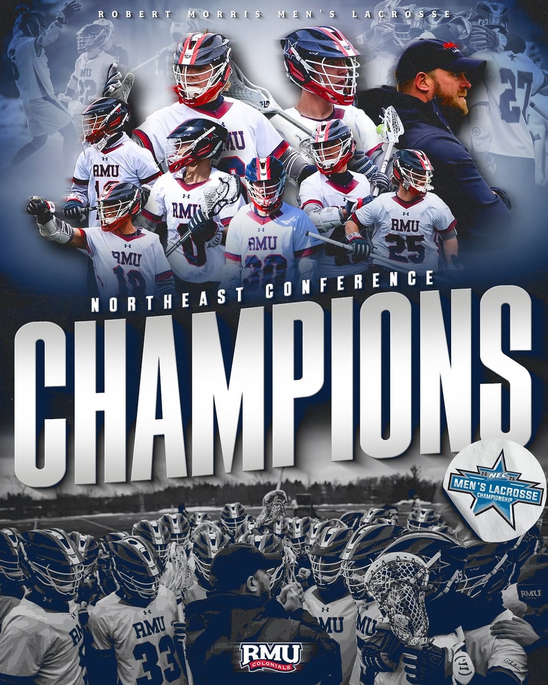 Post 9 by RMU Men's Lacrosse on Instagram (image)