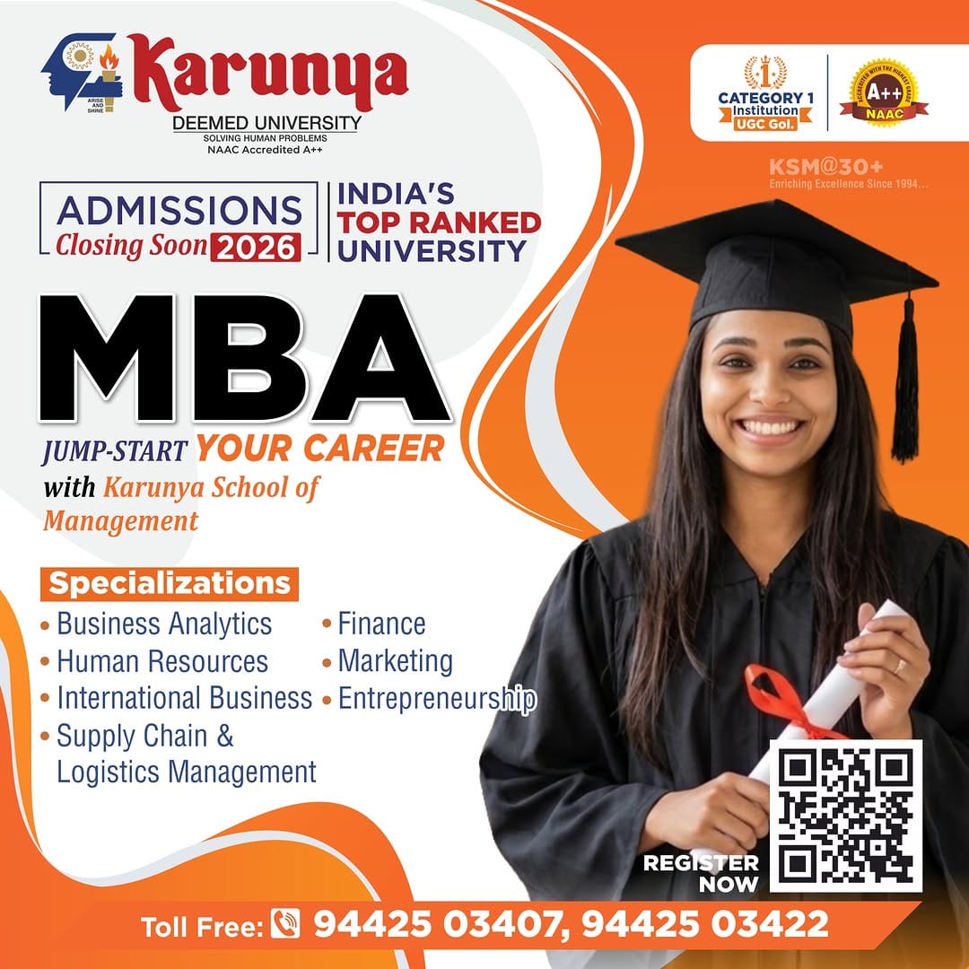 Post 10 by Karunya Deemed University on Instagram (image)