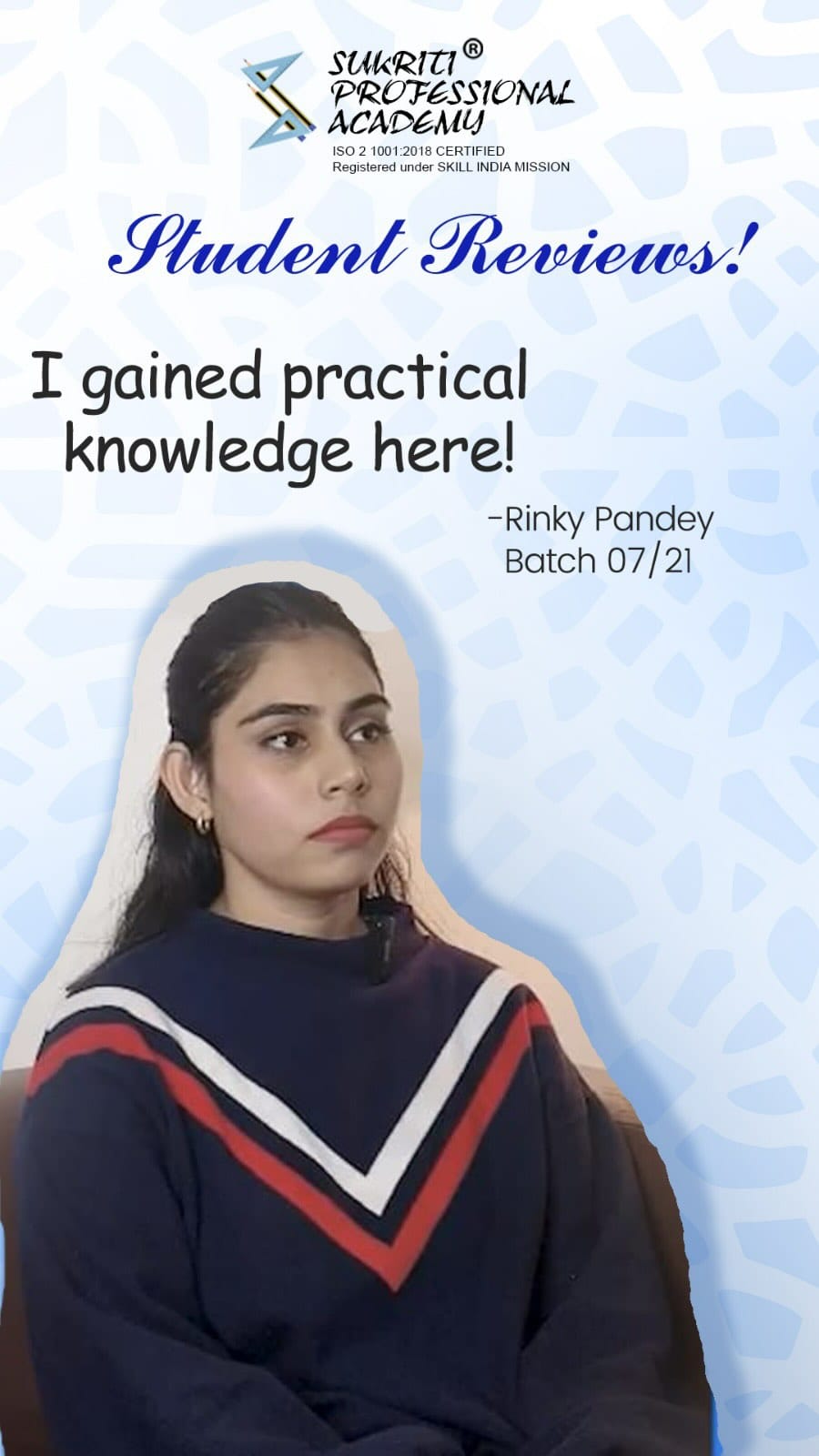 Post 3 by Sukruti Professional Academy on Instagram (video)