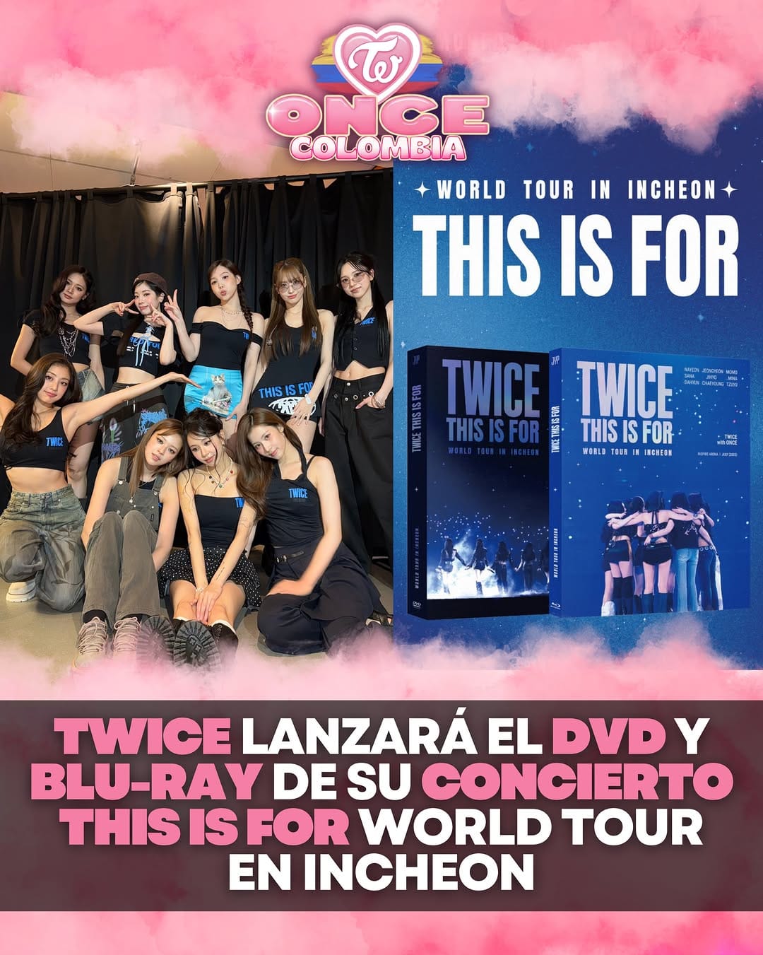 Post 1 by TWICE COLOMBIA on Instagram (carousel)
