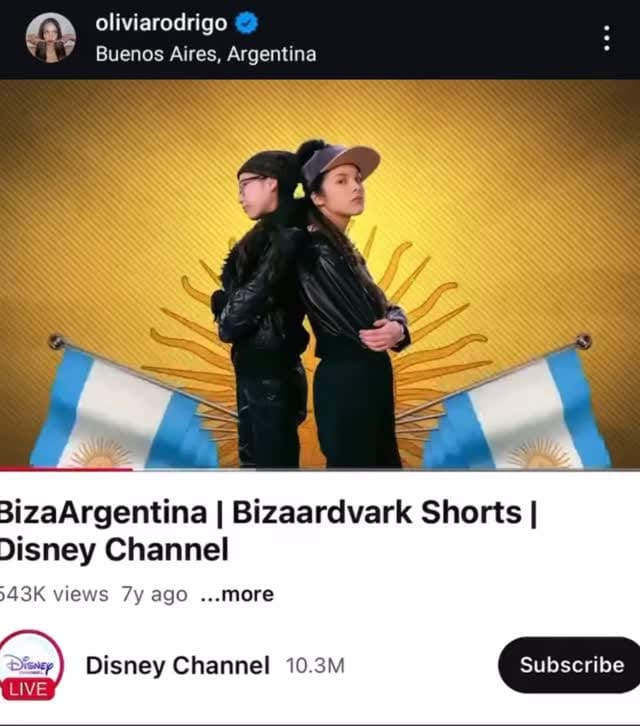 Post 3 by Olivia Rodrigo Argentina | Fans Club on Instagram (video)